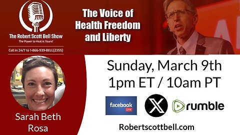 A Sunday Conversation with Sarah Beth Rosa – Health, Healing, and Personal Transformation - The RSB Show 3-9-25