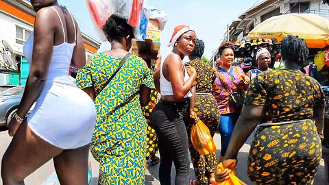 🇬🇭 EXPLORING AFRICAN STREET LIFE INSIDE TUDU MARKET IN ACCRA GHANA