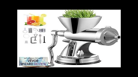 VEVOR Manual Wheatgrass Juicer with Suction Cup Base & Desktop Clamp Wheat Review