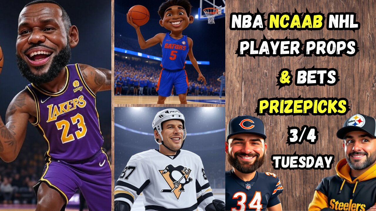 BEST 9 FREE NBA Player Props TODAY | NCAAB PICKS| NHL PROPS | TUESDAY 3/4/25