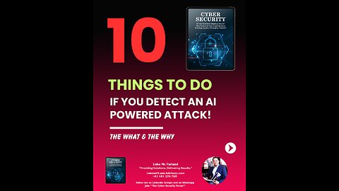 What are the signs of an automated A.I cybersecurity attack?