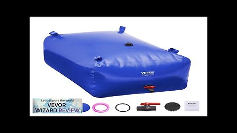 VEVOR 400L/105.7 Gallon Water Storage Bladder RV Water Tank 1000D Blue PVC Review