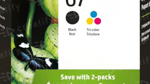 HP 67 Black_Tri-color Ink Car1255, 2700, 4100 Series