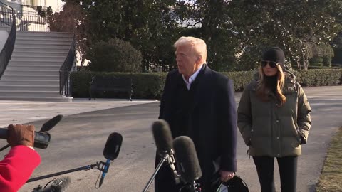 President Trump Delivers Remarks Upon Departure