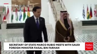 Secretary Of State Marco Rubio Arrives In Saudi Arabia For Talks To End Russia-Ukraine War