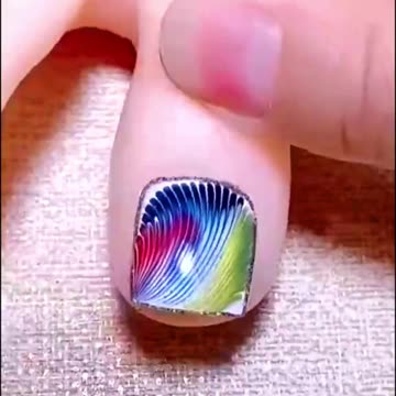 🌈✨ Bright and Beautiful: Easy Colorful Nail Art Tutorial! 🎨