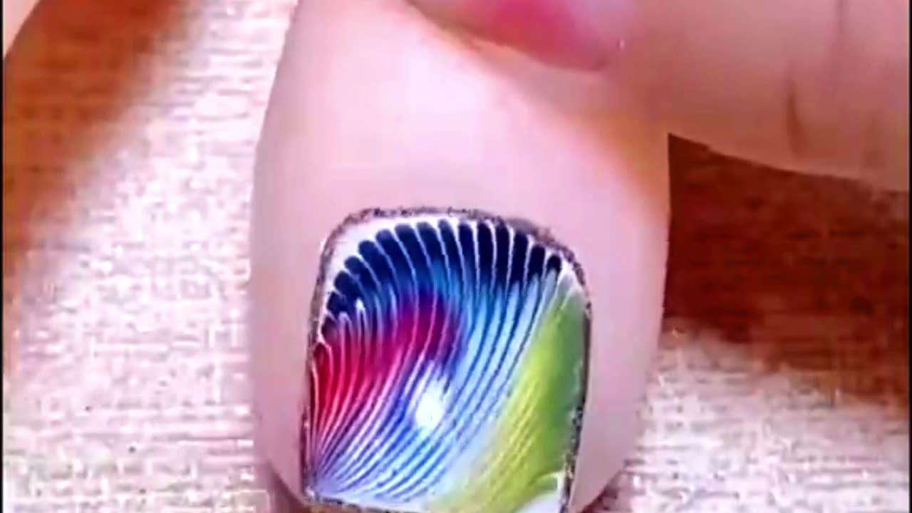 🌈✨ Bright and Beautiful: Easy Colorful Nail Art Tutorial! 🎨