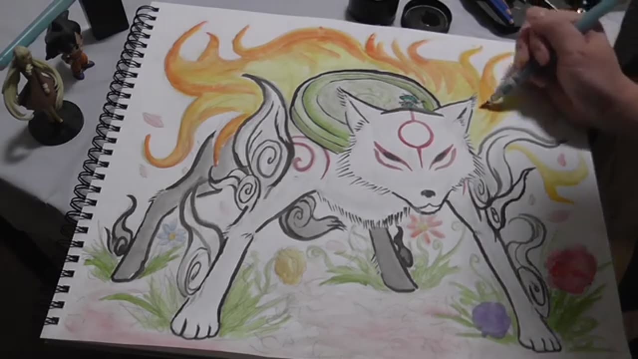 Speed Painting 09 (Amaterasu, Okami)