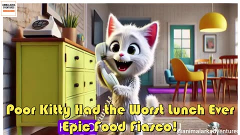 Poor Kitty Had the Worst Lunch Ever: Epic Food Fiasco!