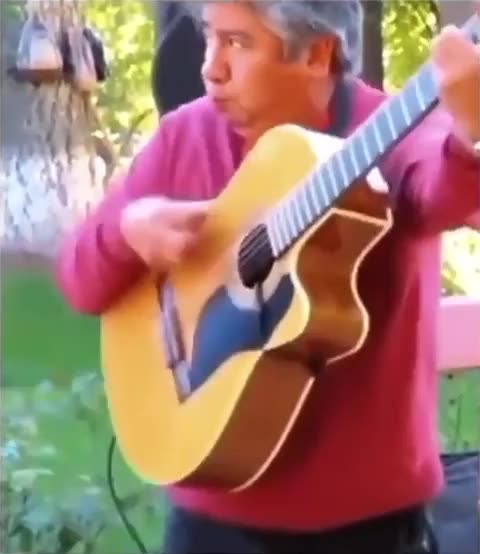 It was about playing the guitar, not making it sing.