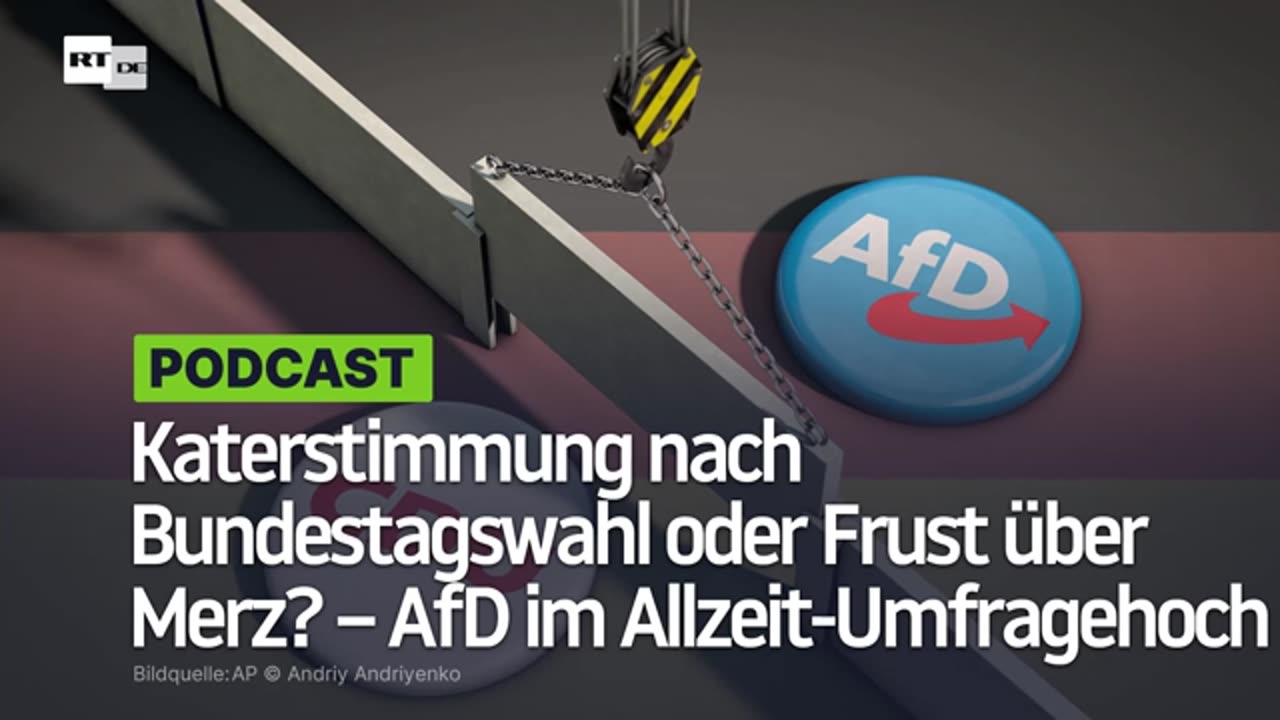 Katerstimmung nach der Bundestagswahl oder Frust über den CDU/CSU-Merz? – AfD im Allzeit-Umfragehoch