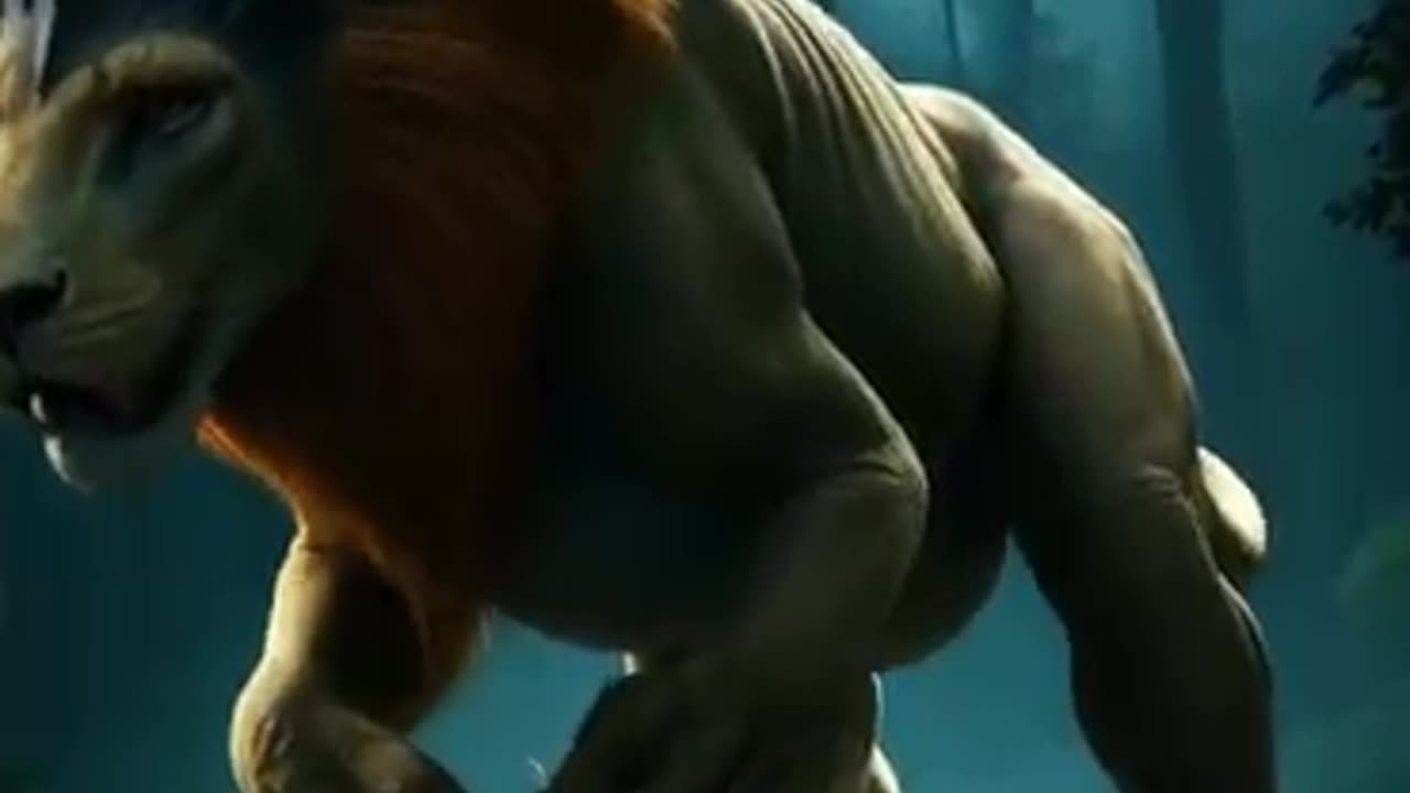 "Lion x Dinosaur Fusion: The Ultimate Prehistoric Predator! 🦁🦖 | #Animals"