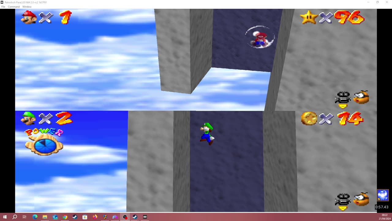 Super Mario 64 Multiplayer Splitscreen [RA] - Episode 7 [NC]