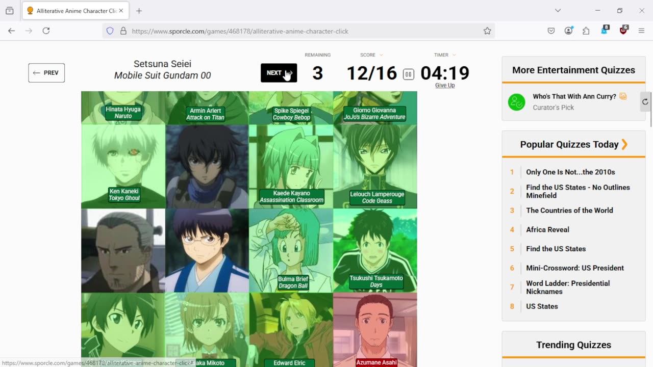 That Was A Quick Anime Quiz!!