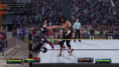 WWE 2K25 - Showcase Match 2 - Head Shrinkers VS Seiner Brothers