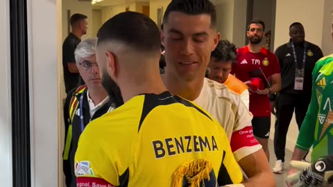 Watch Benzema Ronaldo's heartwarming moment