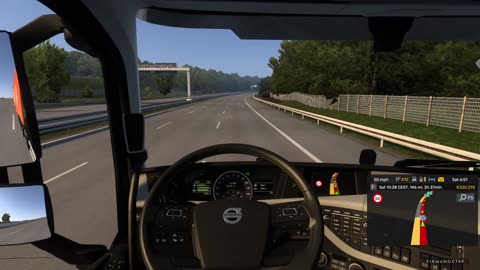 Going to Nuremberg with a load of 9 Tons of Empty Barrels Volvo Tractor Head Euro Truck Simulator 2