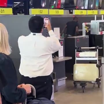 African Migrant Destorys Tv.s at British Aiport upon Arrival