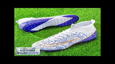 Men Football Boots Long Spike Kids Grass TF/FG Training Soccer Shoes Professional Review