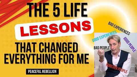 5 Important life lessons Peaceful Rebellion #awake #aware #spirituality #channeling #5d #ascension