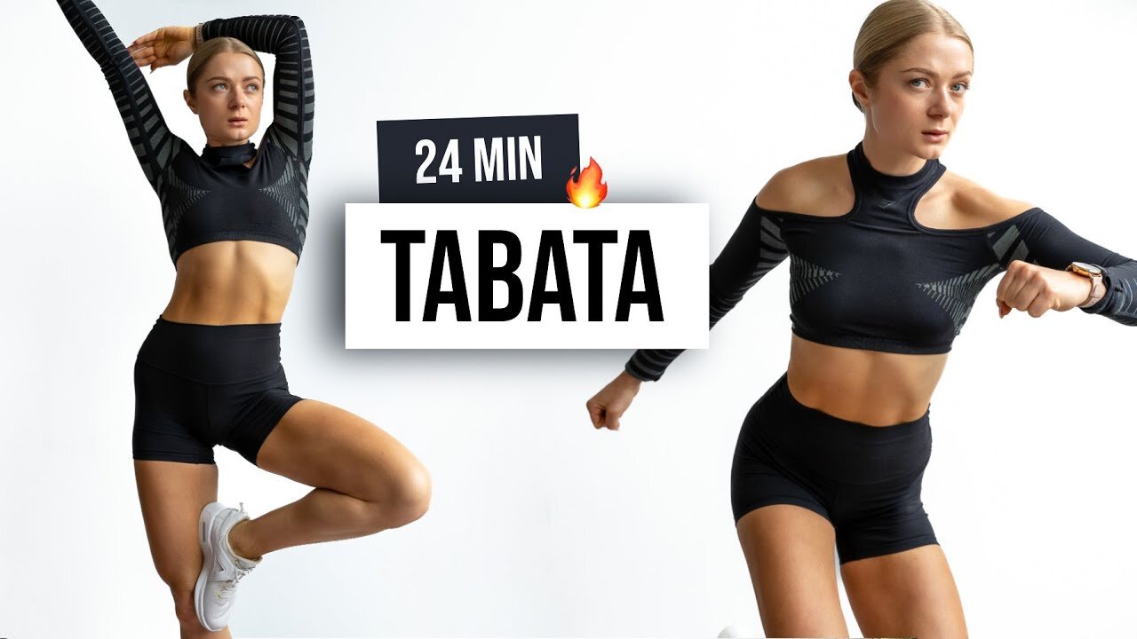 24 MIN TABATA PARTY _ HIIT Home workout _ No Equipment _ No Repeat Sweaty workout with Tabata songs