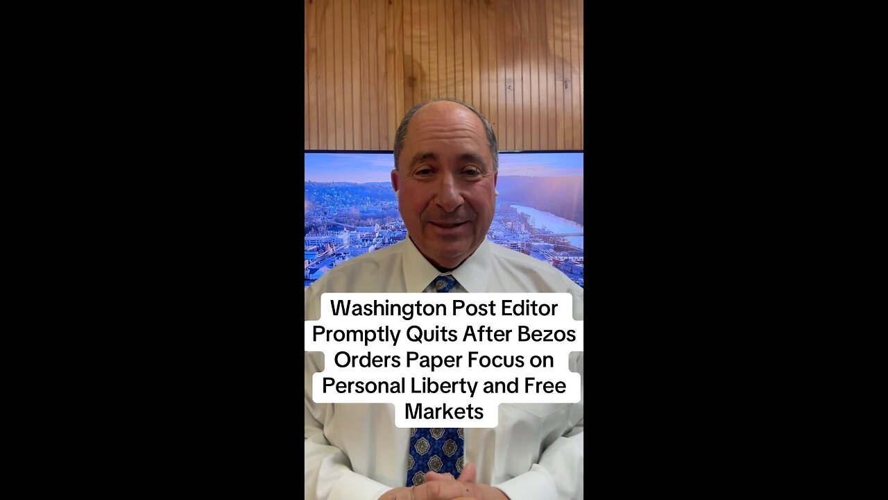 WaPo Editor Promptly Quits After Bezos Orders Paper Focus on Personal Liberty and Free Markets