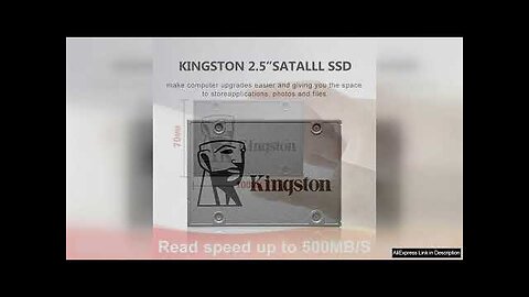 Kingston SSD Internal Solid State Drive A400 960GB 480GB 240GB 120GB 2.5 Review