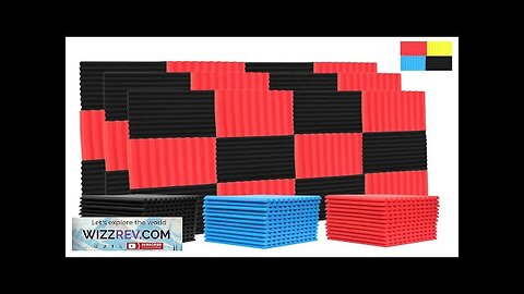 12pcs 30x30x2.5cm Acoustic Foam Soundproof Studio Foam Soundproofing Panels Cinema Muffler Review