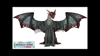 Halloween 6-Ft. Tall Brimstone Dragon Motion-Activated Animatronic Covered Outdoor Creepy Review