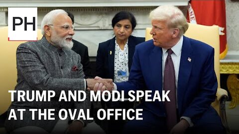 Trump and India's Modi speak at the Oval Office