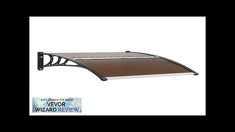 VEVOR Window Door Awning Canopy 40" x 40" UPF 50+ Polycarbonate Entry Review