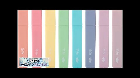 Mr. Pen- Aesthetic Cute Pastel Highlighters Set 8 pcs Chisel Tip Candy Review