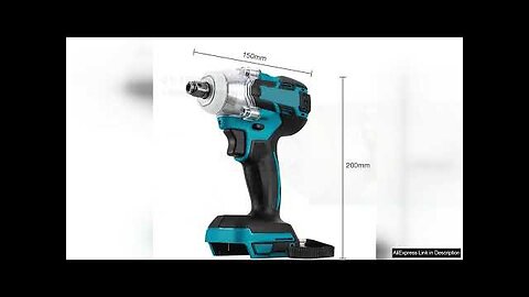 Electric Impact Wrench Brushless Motor Strong Torque 30000Amh Li-ion Battery LED Light Review