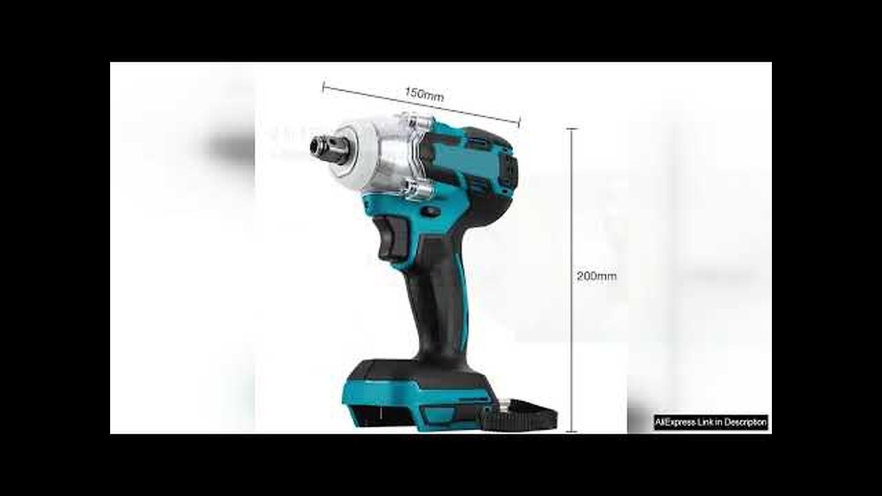 Electric Impact Wrench Brushless Motor Strong Torque 30000Amh Li-ion Battery LED Light Review