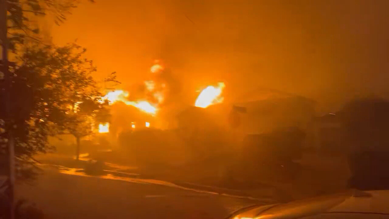 California Wildfires Cause Devastation All Around - This Is Radcliffe Ave. In Pacific Palisades