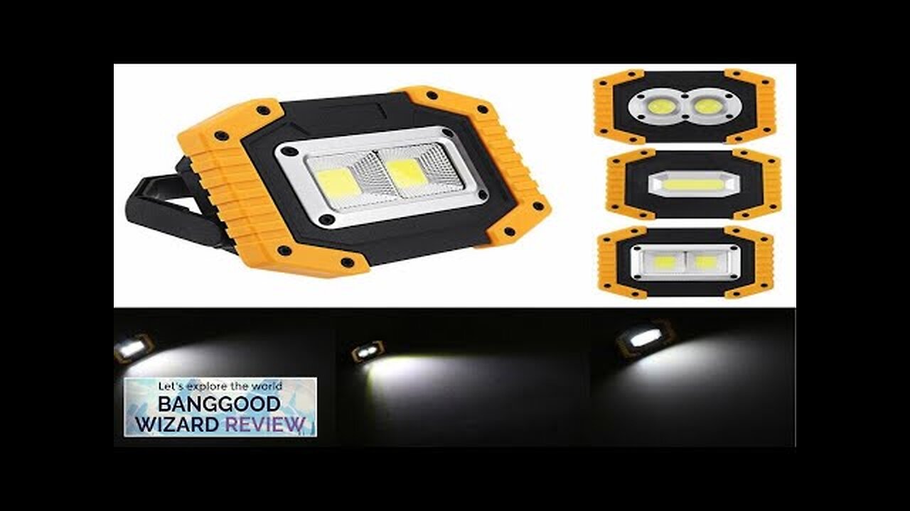 30W USB LED COB Light Outdoor 3 Modes Work Light Camping Emergency Review