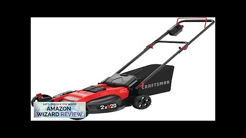 CRAFTSMAN V20 Lawn Mower Push Mower Lightweight and Portable Grass Bag Battery Review