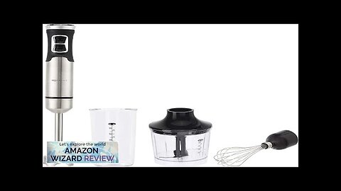 Amazon Basics 500 Watt Multi-Speed Immersion Hand Blender with Attachments Silver Review