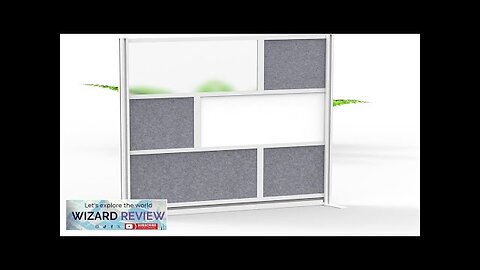 Stand Up Desk Store Workflow Modular Wall 53'' x 70'' Wall Review