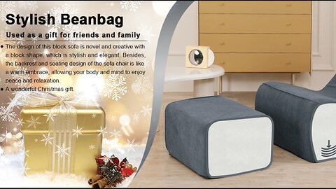 Giant Bean Bag Chair for Adults Indoor Chaise Lounge