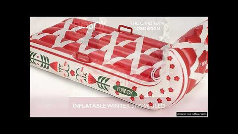 FUNBOY Winter Fun Inflatable Toboggan Cardigan Single Review