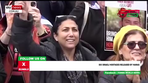 Six more Israeli hostages released