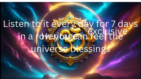 OM Meditation universe blessings