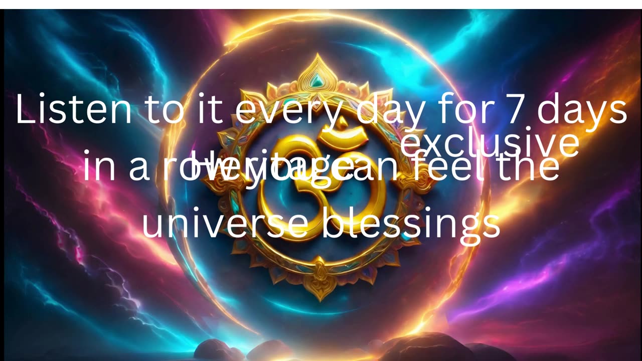 OM Meditation universe blessings