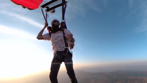 BASE Jump From Powered Paraglider