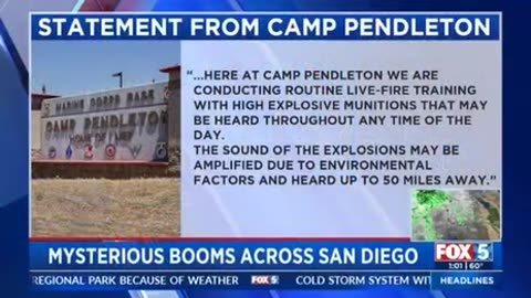 Mysterious Booms Heard ??