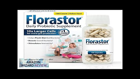 Florastor Probiotics for Digestive & Immune Health 100 Capsules Probiotics for Women Review