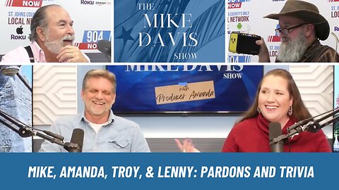 Mike Davis & Amanda are with Troy & Lenny Pardons & Trivia "This Evening"