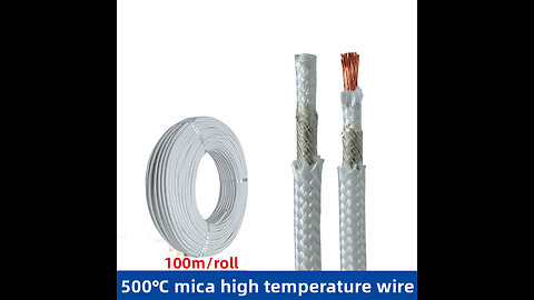 High temperature resistant 500℃ mica braided wire single core pure copper