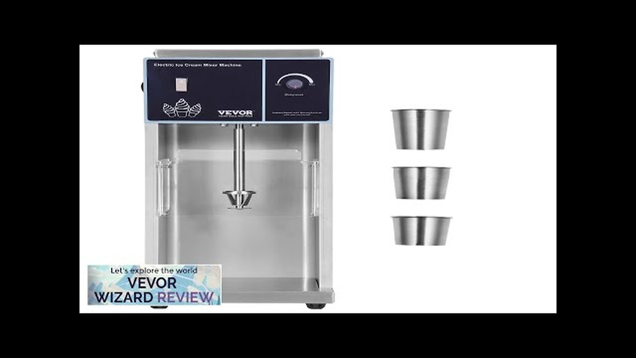 VEVOR Ice Cream Blender 400W Ice Cream Mixer Stir Machine 304 Stainless Review